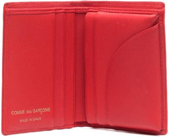 Comme Des Garçons Wallet Leren portemonnee Rood