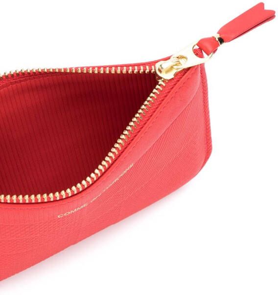 Comme Des Garçons Wallet Leren portemonnee Rood