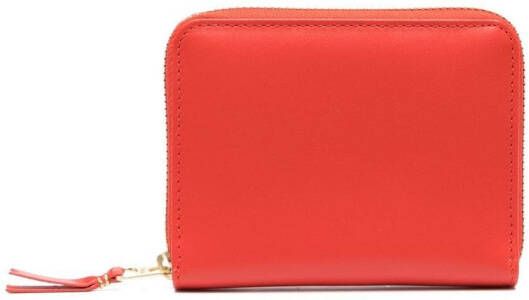 Comme Des Garçons Wallet Leren portemonnee Rood