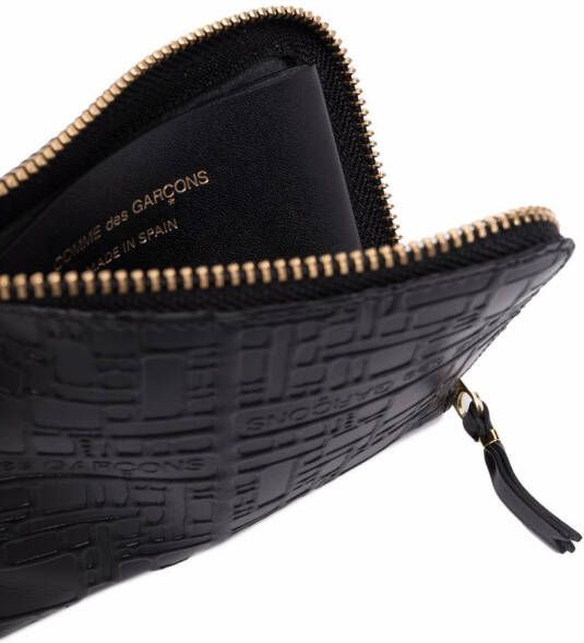 Comme Des Garçons Wallet Leren portemonnee Zwart