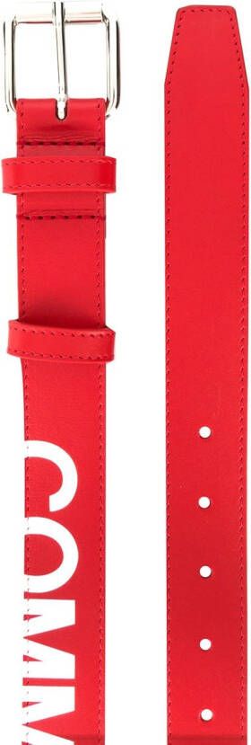Comme Des Garçons Wallet Leren riem Rood