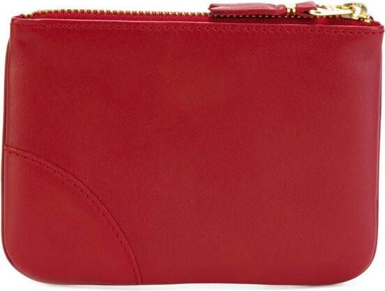 Comme Des Garçons Wallet Portemonnee met logostempel Rood