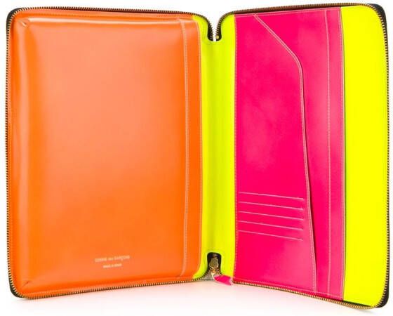 Comme Des Garçons Wallet 'New Super Fluo' iPad case Geel