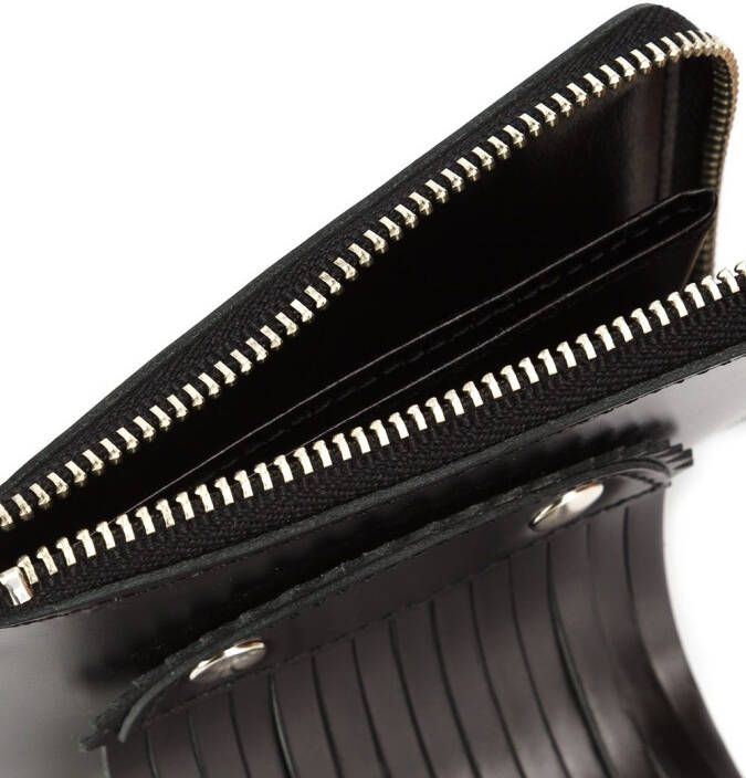 Comme Des Garçons Wallet omzoomde kaarthouder Zwart
