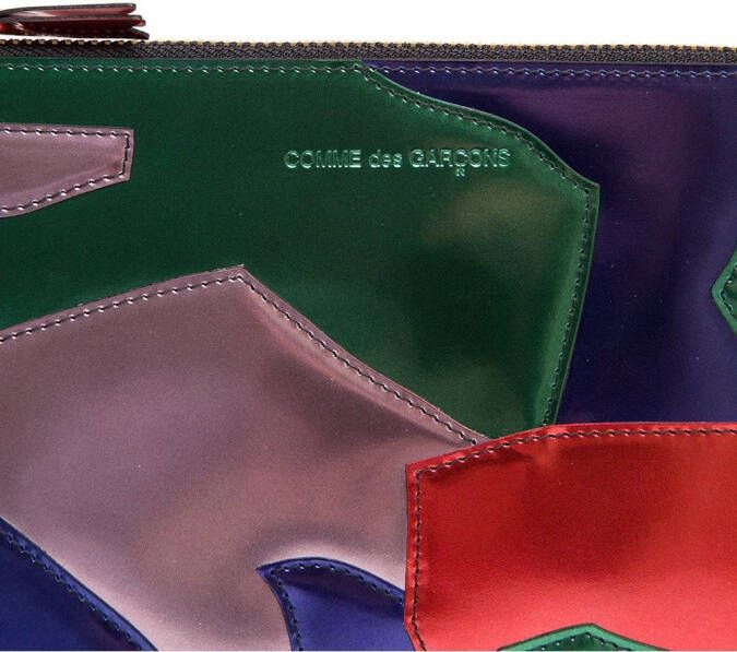 Comme Des Garçons Wallet Patchwork patent leather pouch Veelkleurig
