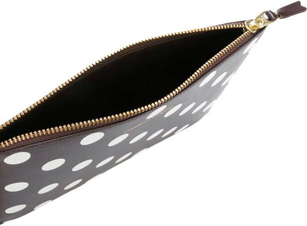 Comme Des Garçons Wallet Portemonnee met stippen Bruin