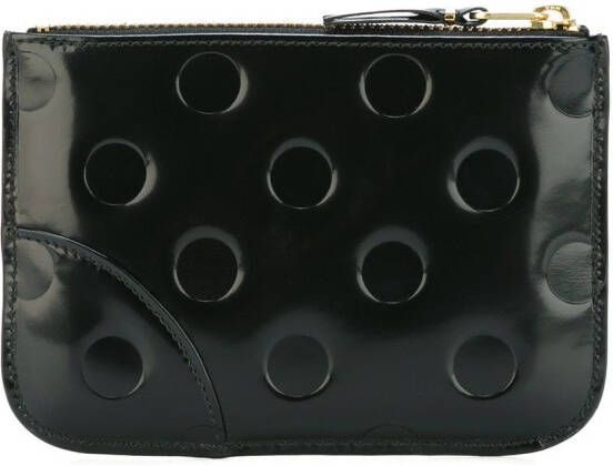 Comme Des Garçons Wallet 'Polka Dots Embossed' wallet Zwart