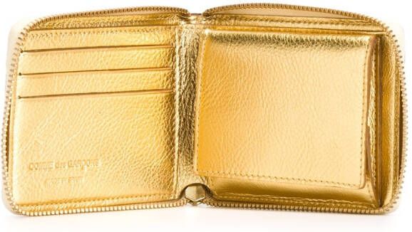 Comme Des Garçons Wallet Portefeuille Gold Line Metallic