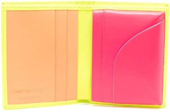 Comme Des Garçons Wallet Portemonnee met colourblocking Geel