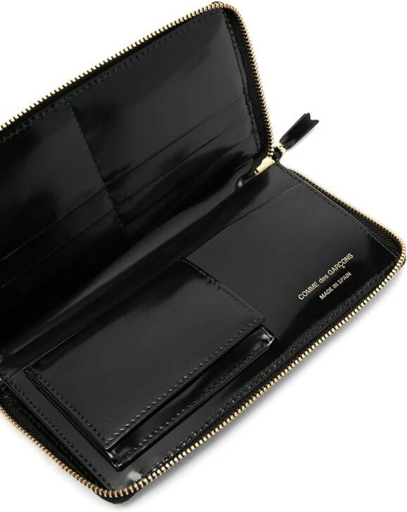 Comme Des Garçons Wallet Portemonnee met geometrische print Zwart