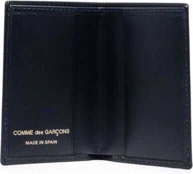 Comme Des Garçons Wallet Portemonnee met logo Blauw