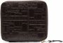 Comme Des Garçons Wallet Portemonnee met logo-reliëf Bruin - Thumbnail 2