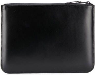 Comme Des Garçons Wallet Portemonnee met logo reliëf Zwart