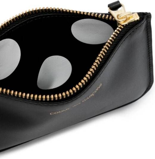 Comme Des Garçons Wallet Portemonnee met logo Zwart