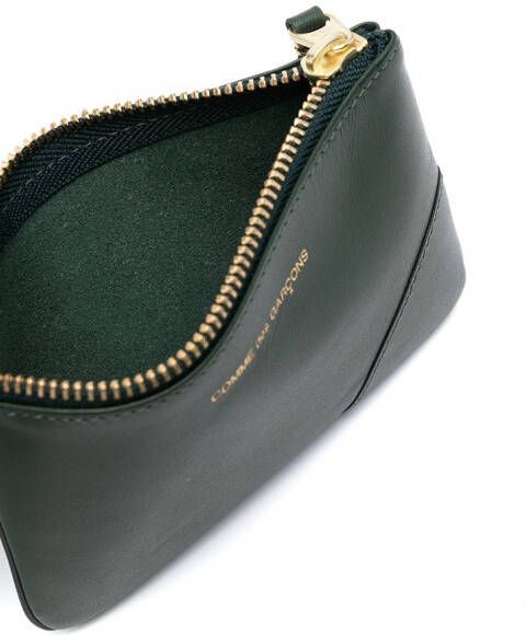 Comme Des Garçons Wallet Portemonnee met logoprint Groen