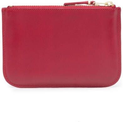 Comme Des Garçons Wallet Portemonnee met logoprint Rood