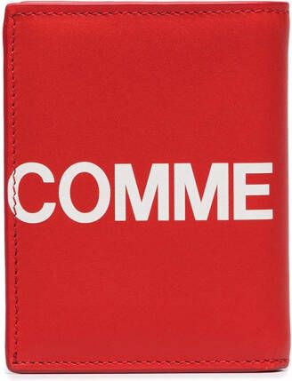 Comme Des Garçons Wallet Portemonnee met logoprint Rood