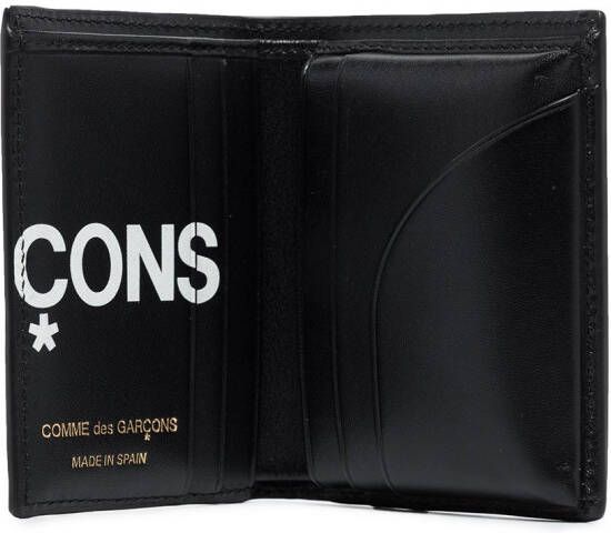 Comme Des Garçons Wallet Portemonnee met logoprint Zwart