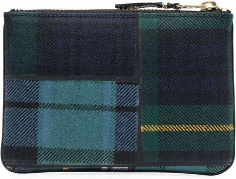 Comme Des Garçons Wallet Portemonnee met patch Groen