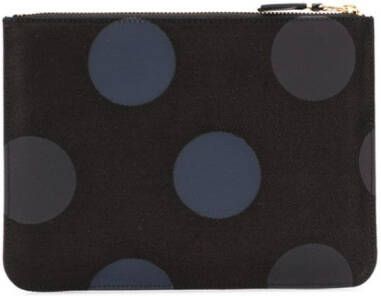 Comme Des Garçons Wallet Portemonnee met polka dots Zwart