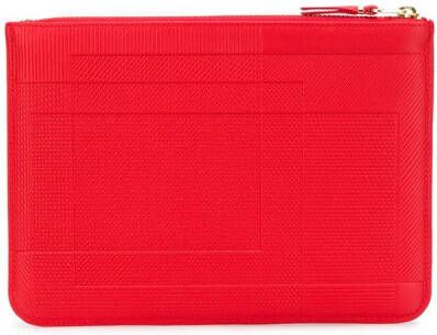 Comme Des Garçons Wallet Portemonnee met patroon Rood