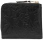 Comme Des Garçons Wallet Portemonnee met reliëf patroon Zwart - Thumbnail 2