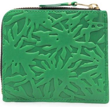 Comme Des Garçons Wallet Portemonnee met rits Groen