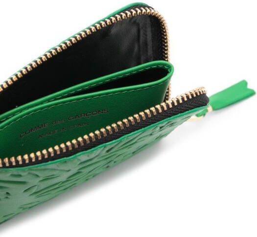 Comme Des Garçons Wallet Portemonnee met rits Groen