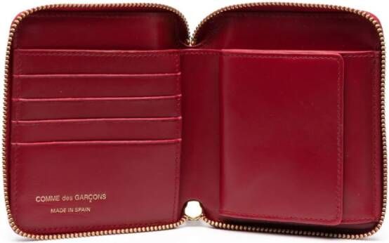 Comme Des Garçons Wallet Portemonnee met rits Rood