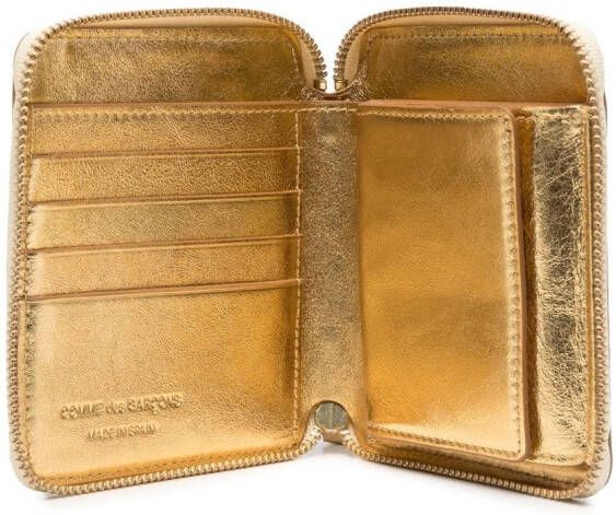 Comme Des Garçons Wallet Portemonnee met ritssluiting Goud