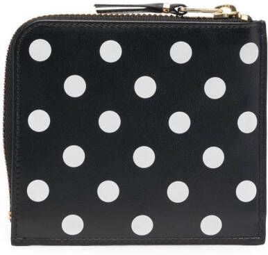 Comme Des Garçons Wallet Portemonnee met stippen Zwart