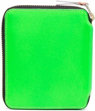 Comme Des Garçons Wallet Portemonnee met vlakken Groen