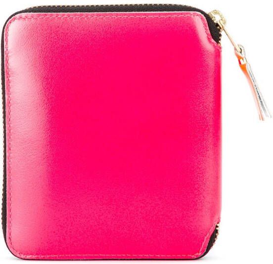 Comme Des Garçons Wallet portemonnee voor neonvlakken Roze