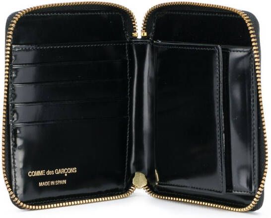 Comme Des Garçons Wallet puntdetail portemonnee met ritssluiting Zwart