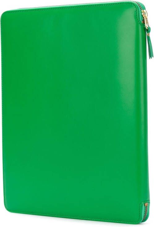 Comme Des Garçons Wallet zip around pouch Groen