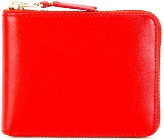 Comme Des Garçons Wallet rondgeritste portemonnee Rood