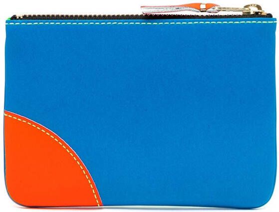 Comme Des Garçons Wallet Super Fluo leren buidel Veelkleurig