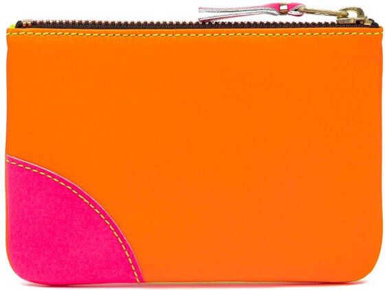 Comme Des Garçons Wallet Super Fluo leren buidel Geel