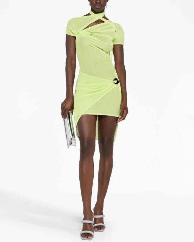 Coperni Asymmetrische jurk Groen