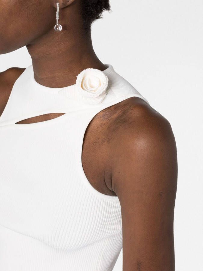 Coperni Asymmetrische tanktop Wit