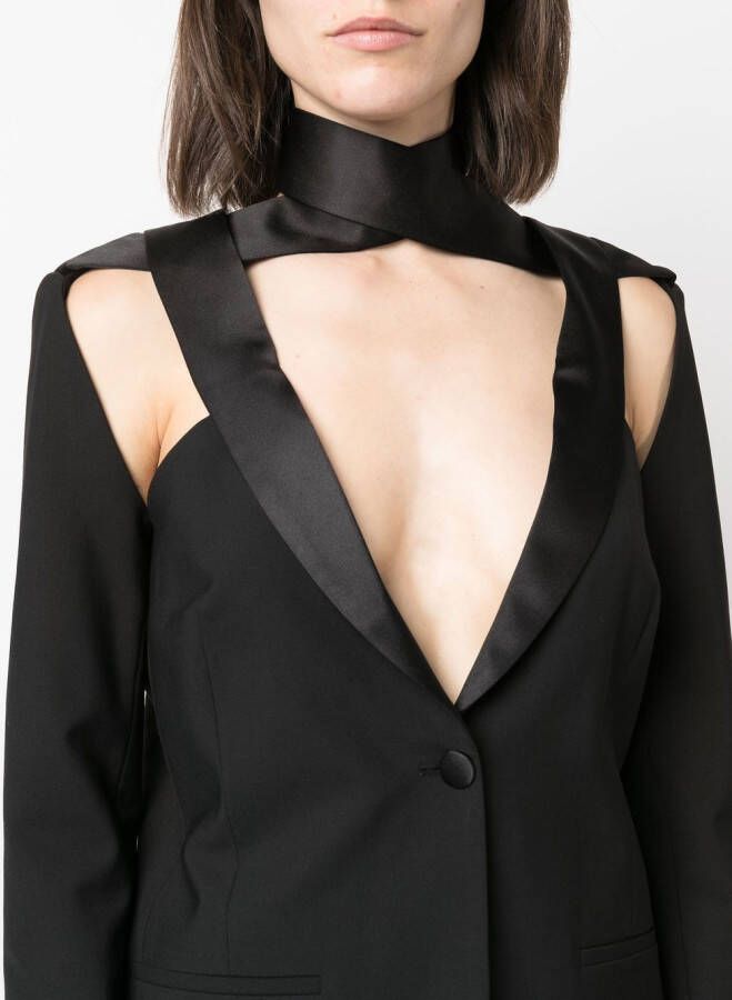 Coperni Blazer met enkele rij knopen Zwart