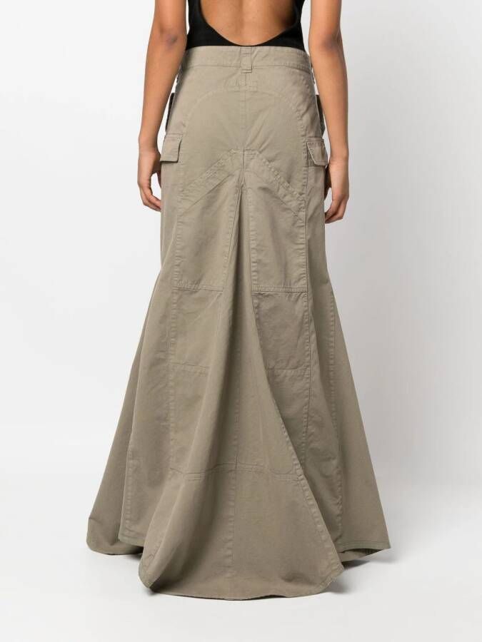 Coperni Crêpe maxi-jurk Groen