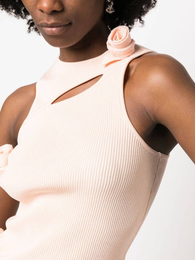 Coperni Jurk met uitgesneden detail Beige