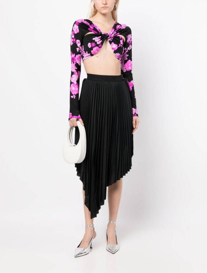 Coperni Top met bloemenprint Zwart