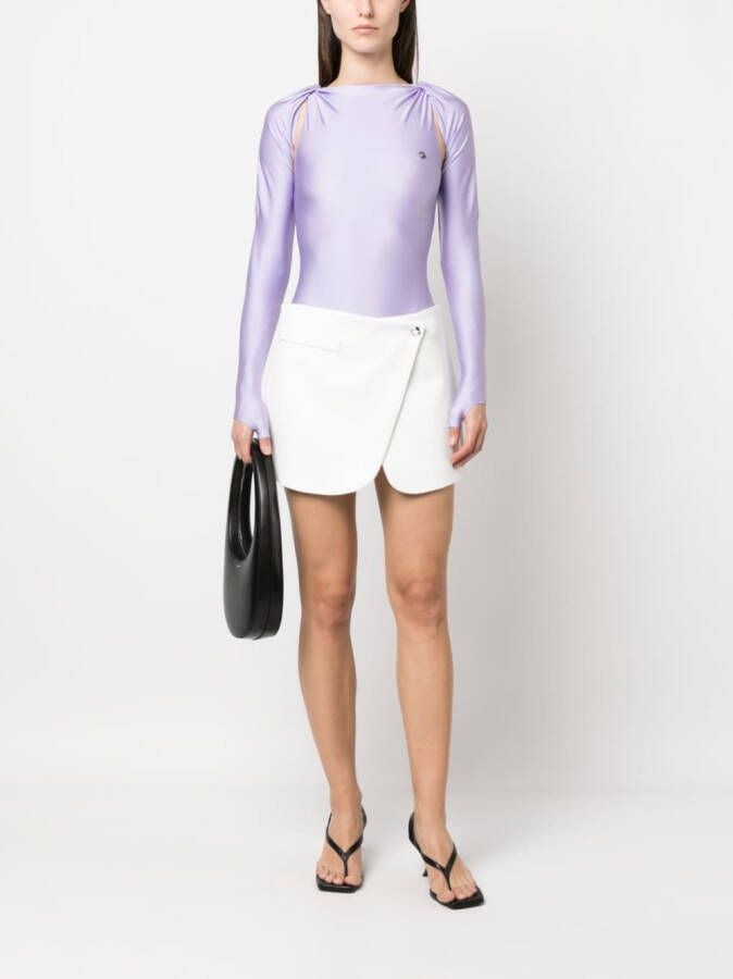 Coperni Gedrapeerde bodysuit Paars