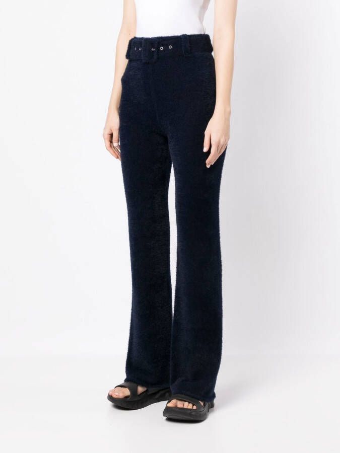 Coperni High waist flared broek Blauw