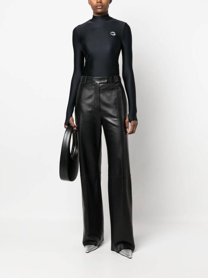 Coperni Top met hoge hals Zwart