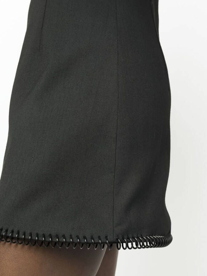 Coperni Mini-jurk met vierkante hals Zwart