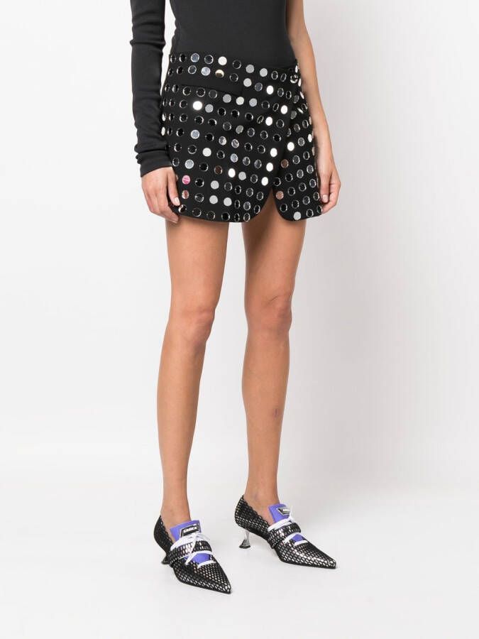 Coperni Mini-rok met borduurwerk Zwart