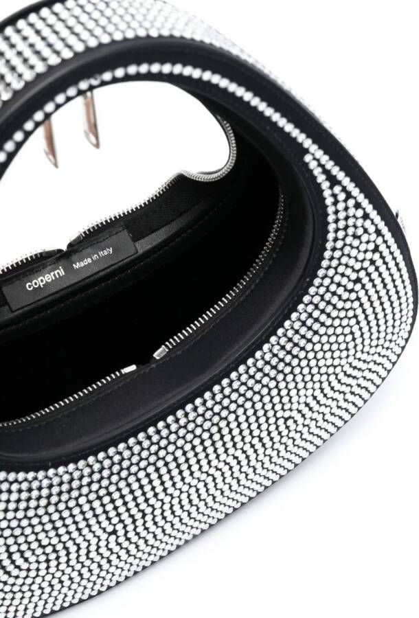 Coperni Mini Swipe shopper verfraaid met stras Zwart